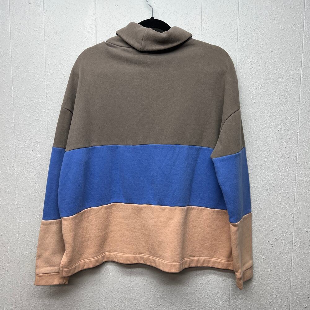 UOF Turtleneck Athleisure Oversized Womens Sweatshirt Small Activewear Soft Cozy - Picture 6 of 12